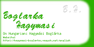 boglarka hagymasi business card