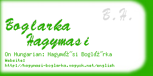 boglarka hagymasi business card